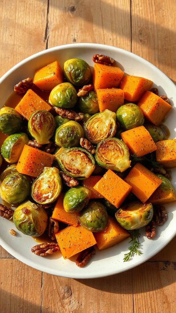 vibrant brussels sprouts stir fry