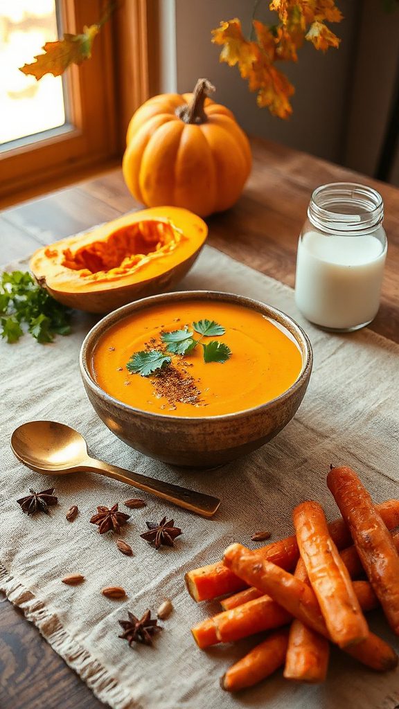 vibrant coconut curry carrot soup vibrant coconut curry carrot soup