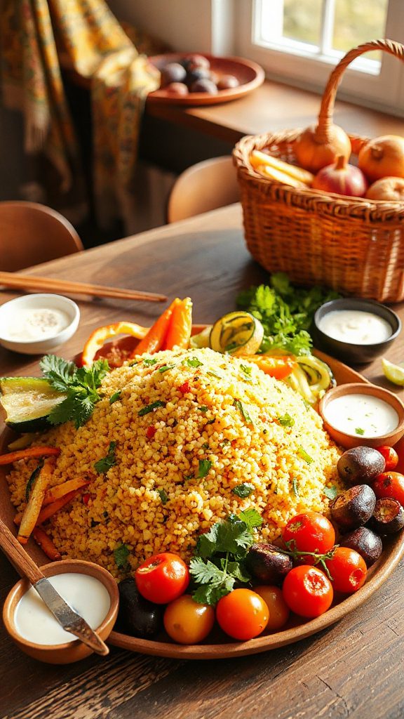 vibrant couscous vegetable dish
