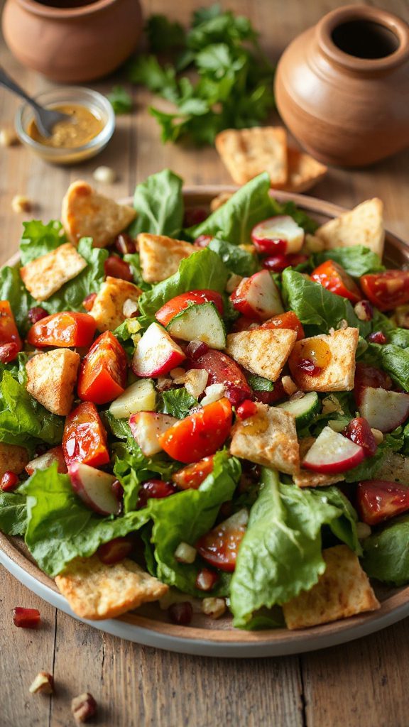 vibrant crunchy lebanese salad