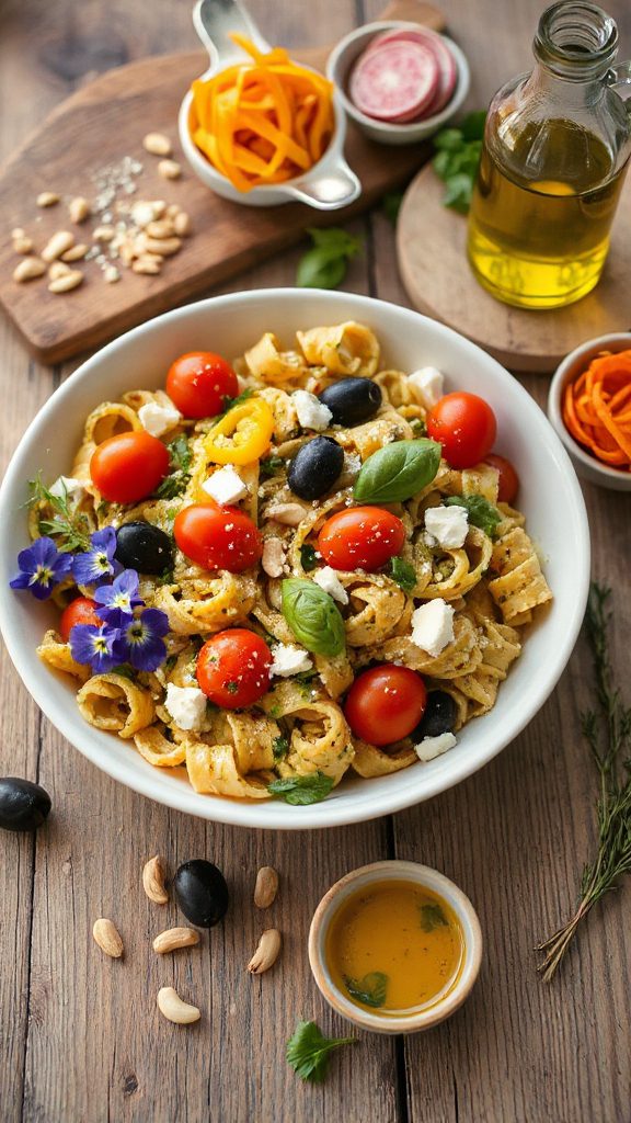 vibrant customizable pasta salads