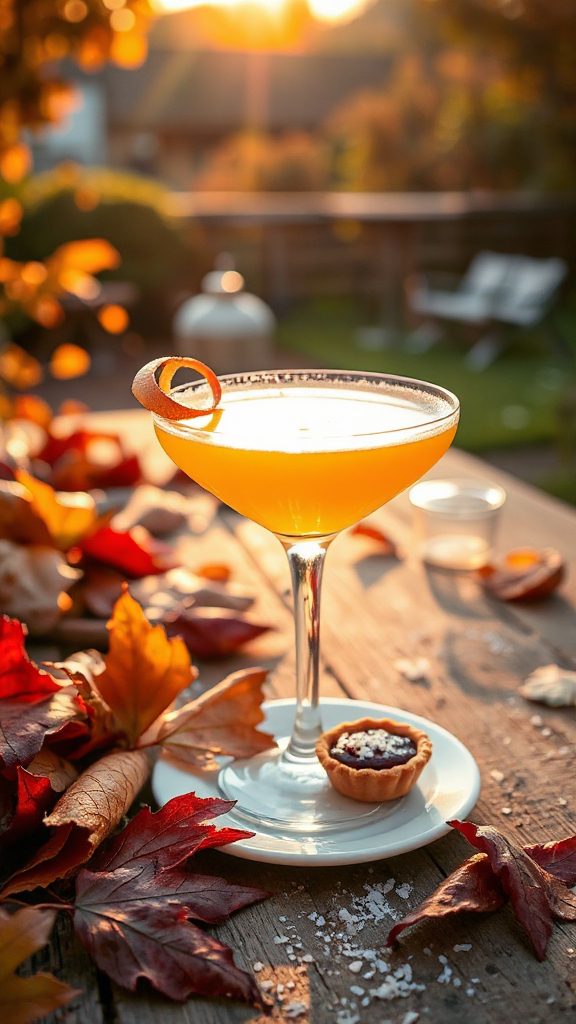 vibrant earthy autumn cocktail