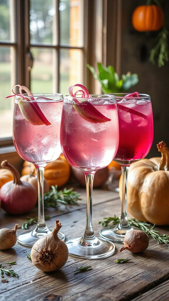 vibrant earthy cocktail creation