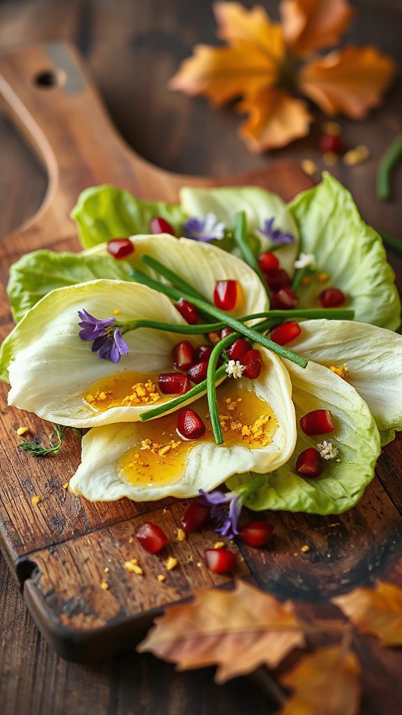 vibrant endive chive salad