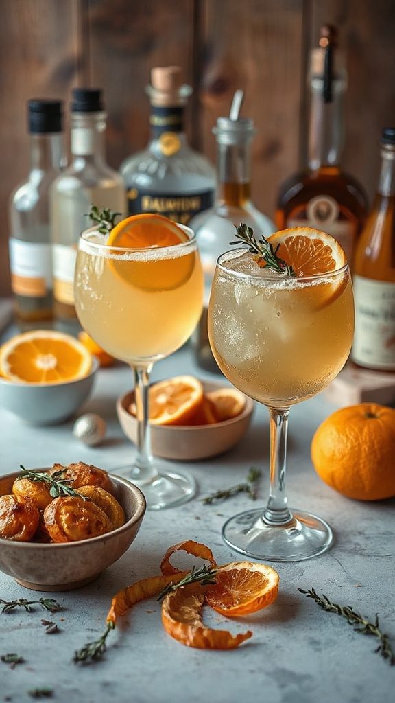 vibrant fall cocktail creation