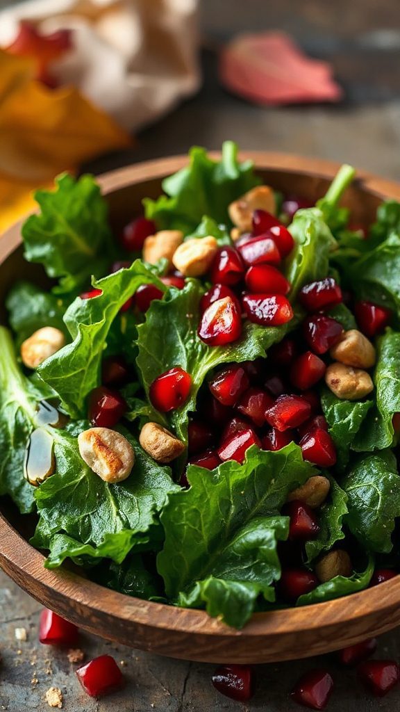 vibrant fall kale salad