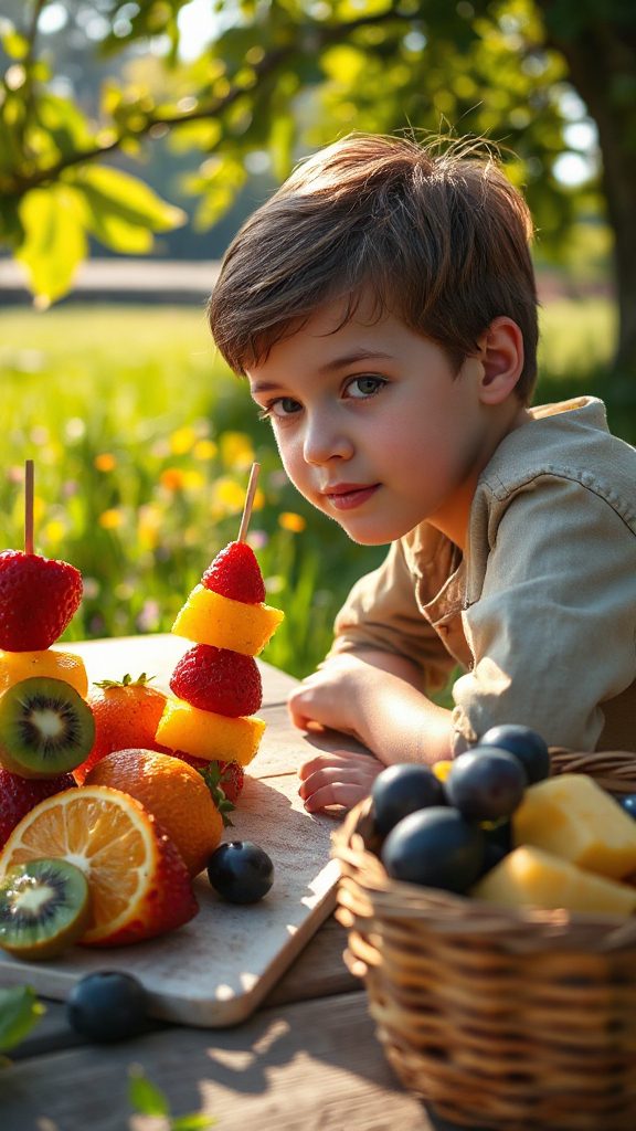 vibrant fruit snack skewers vibrant fruit snack skewers