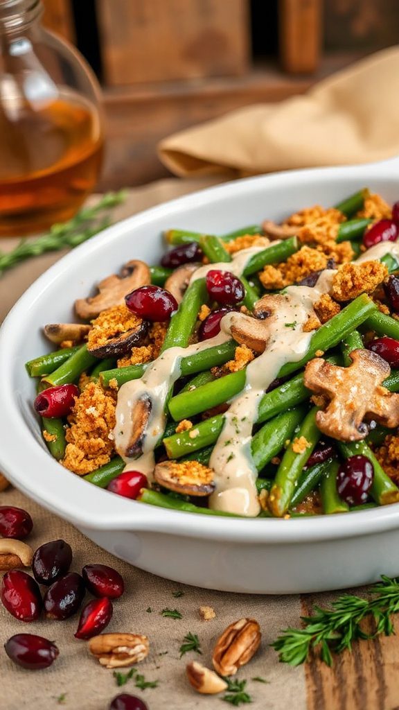 vibrant green bean casserole vibrant green bean casserole