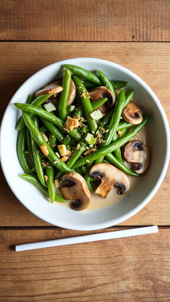 vibrant green bean stir fry