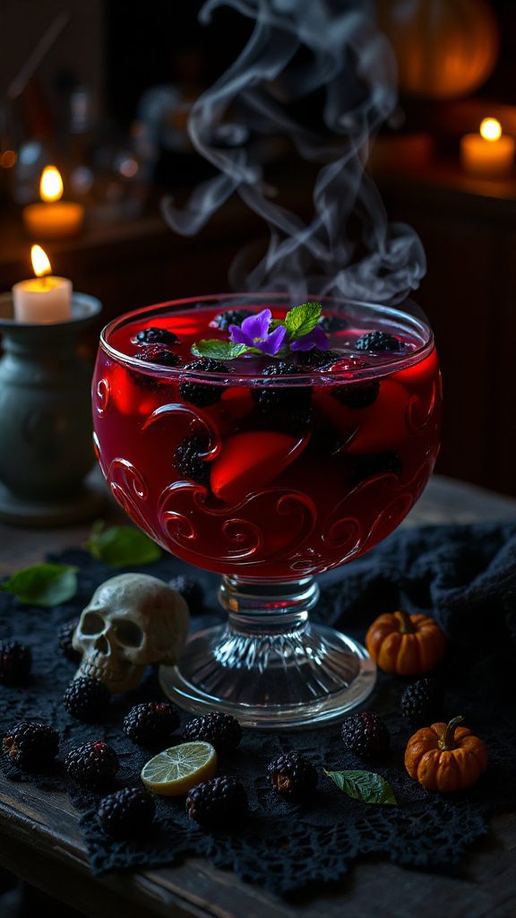 vibrant halloween fruit punch