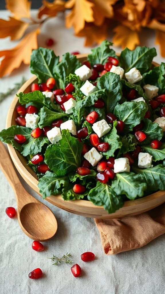 vibrant holiday kale salad