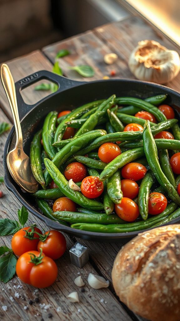 vibrant italian green beans