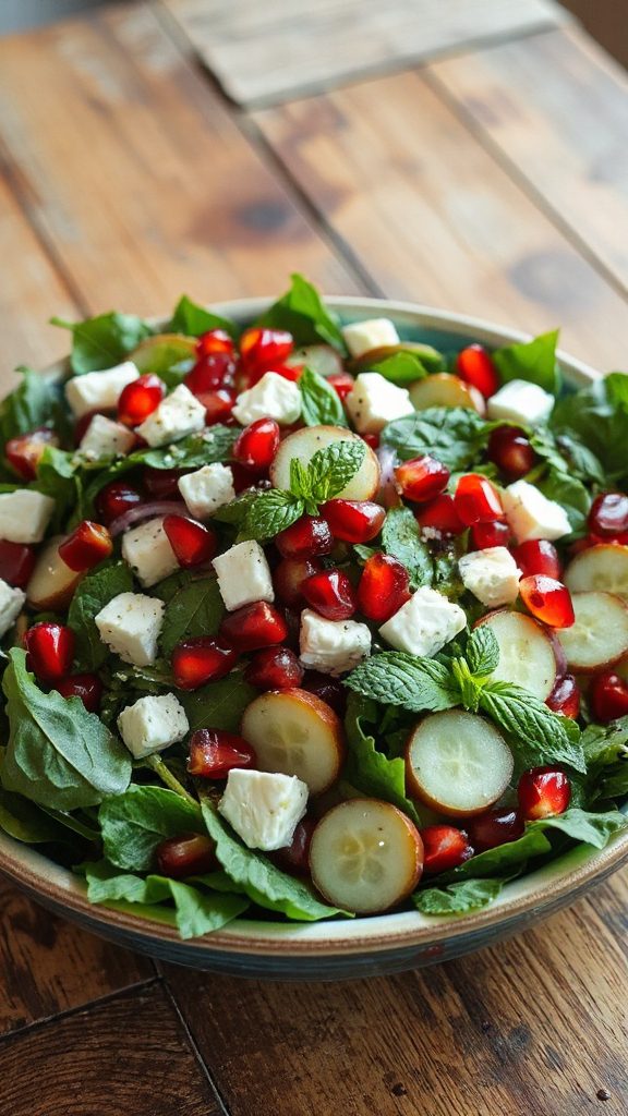vibrant mediterranean cucumber salad