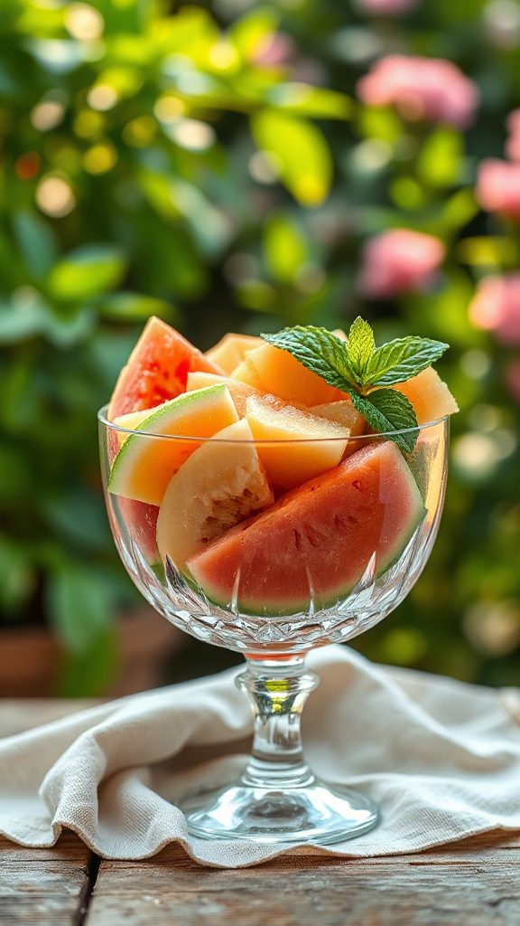 vibrant melon fruit cup vibrant melon fruit cup