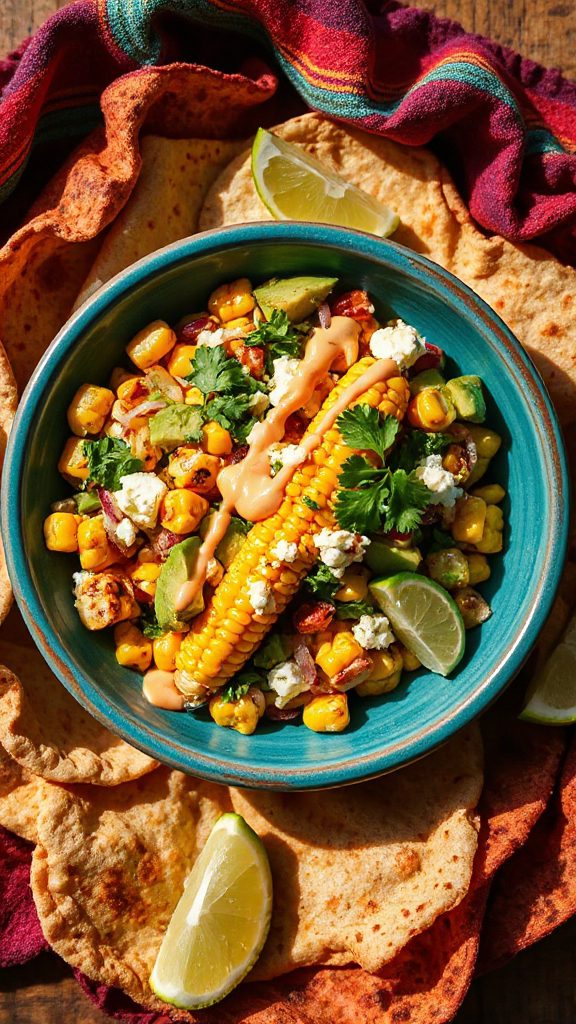 vibrant mexican corn salad
