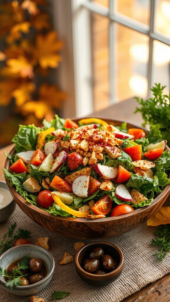 vibrant middle eastern salad