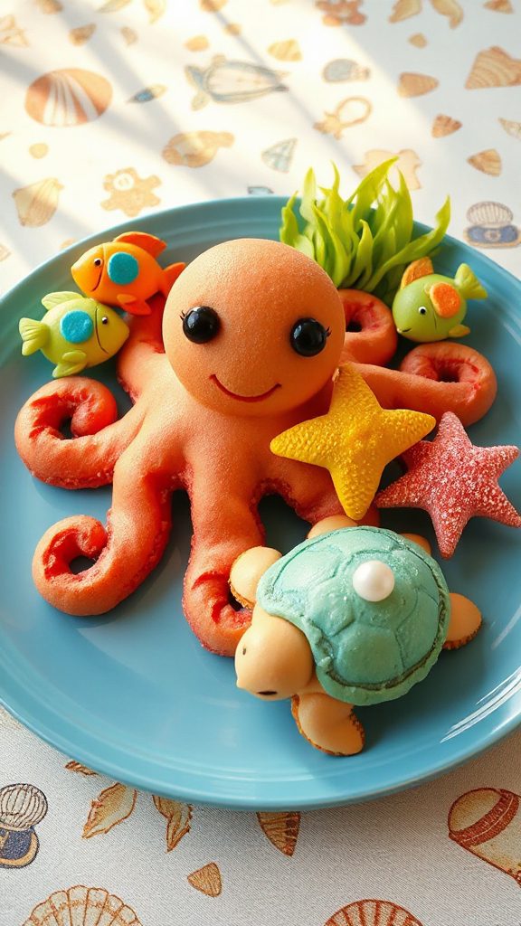 vibrant ocean themed cake delight