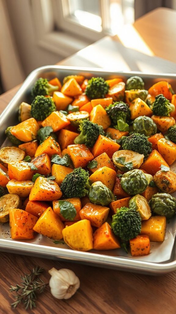 vibrant pesto roasted vegetables