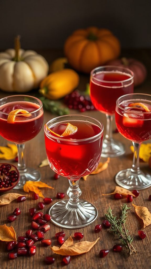 vibrant pomegranate cocktail delight