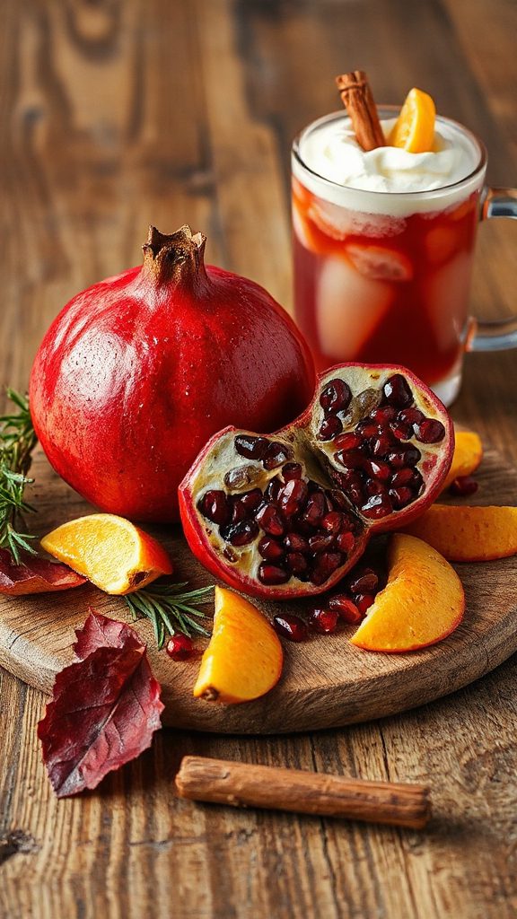 vibrant pomegranate fall cocktail vibrant pomegranate fall cocktail