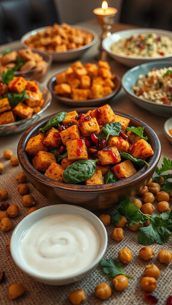 vibrant pumpkin spinach chaat vibrant pumpkin spinach chaat