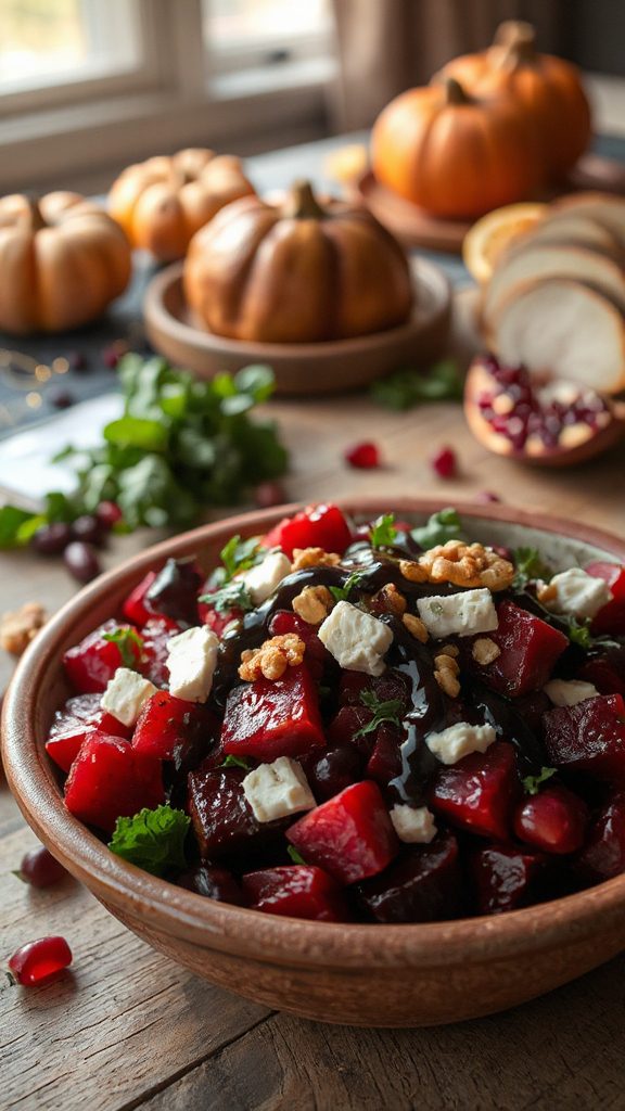 vibrant roasted beet salad