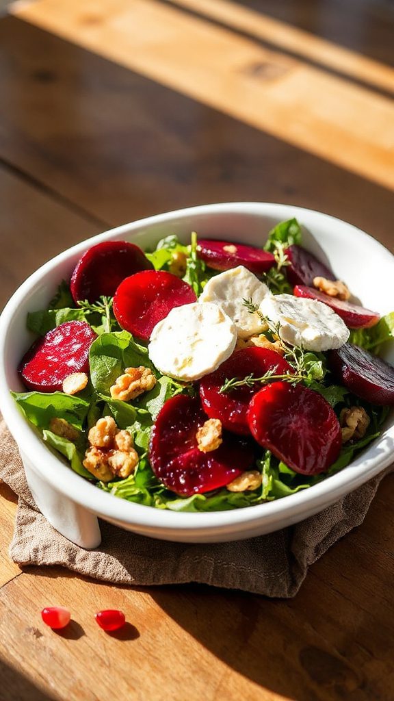 vibrant roasted beet salad