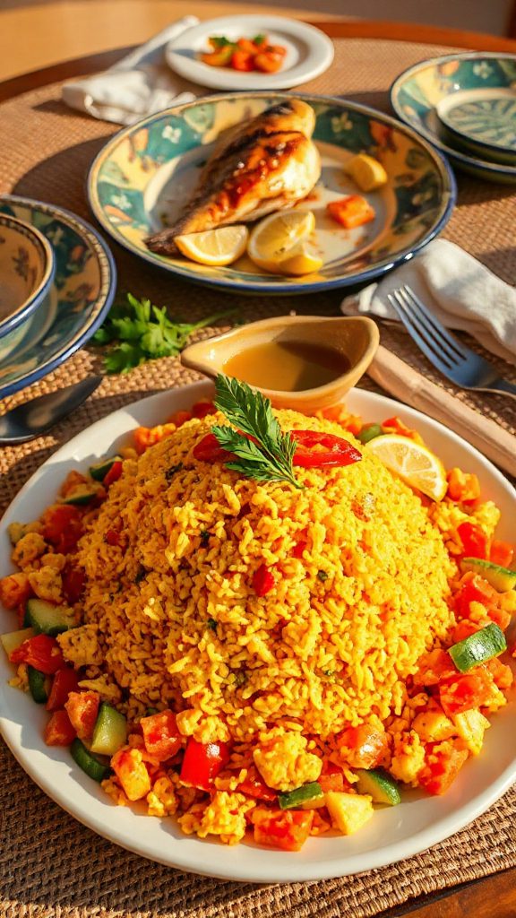 vibrant senegalese rice salad