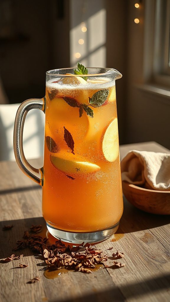 vibrant sparkling apple punch