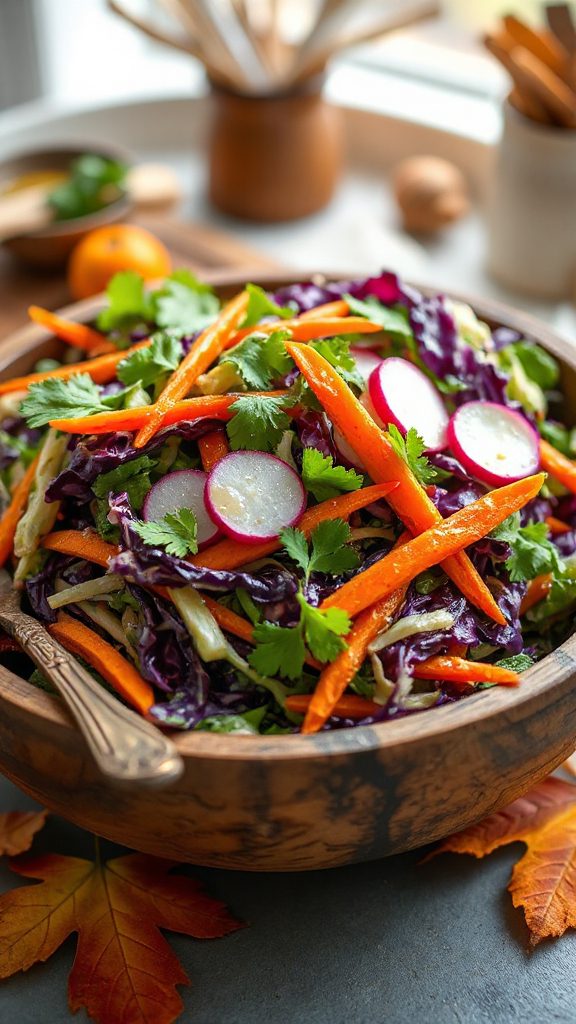 vibrant tangy cabbage salad