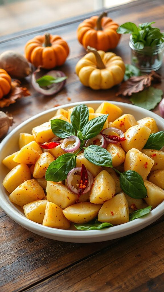vibrant thai basil salad