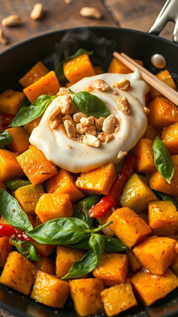 vibrant thai curry stir fry