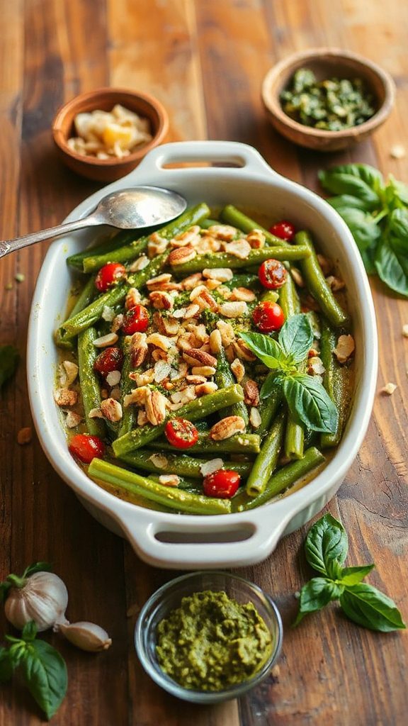 vibrant vegan green casserole