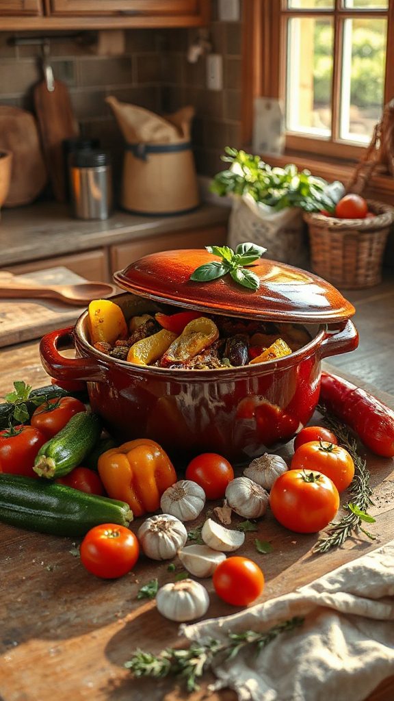 vibrant vegetable medley dish