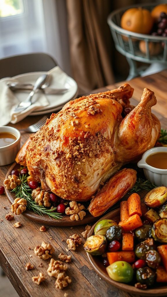 walnut crusted roast turkey recipe