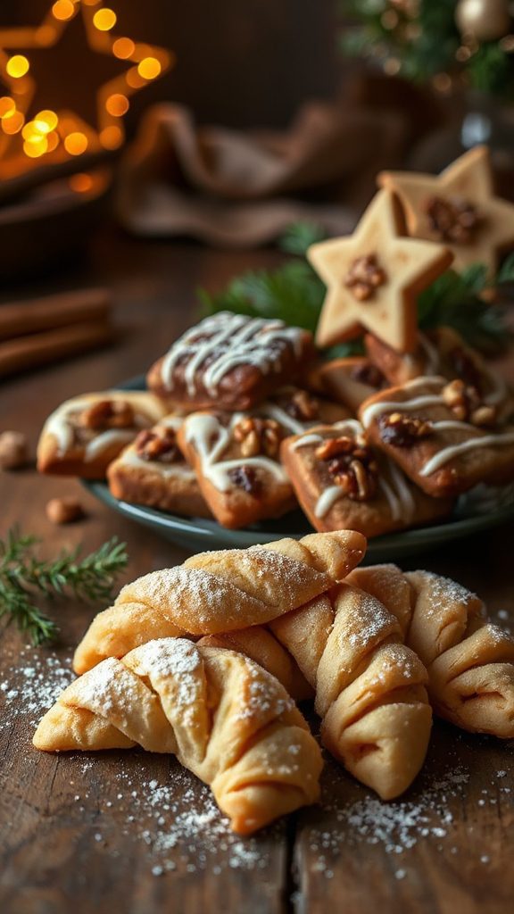 walnut filled buttery squares