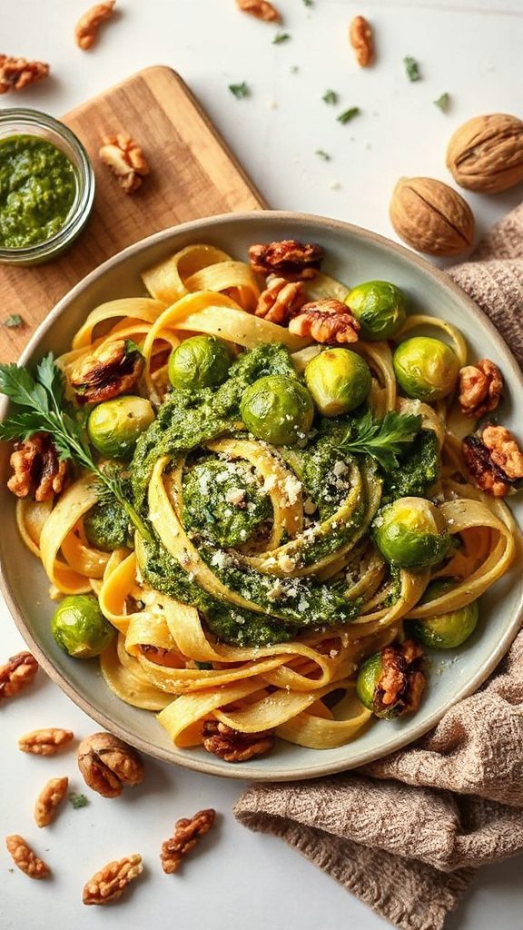 walnut pesto pasta dish walnut pesto pasta dish