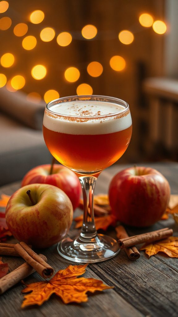 warm apple brandy cocktail