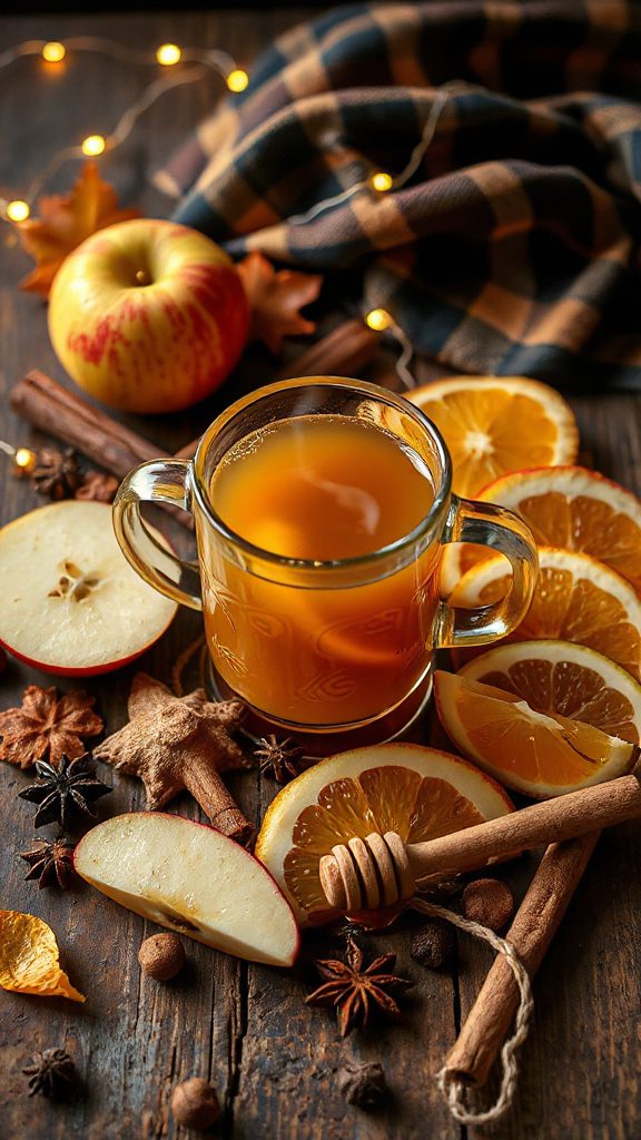 warm apple cider cocktail