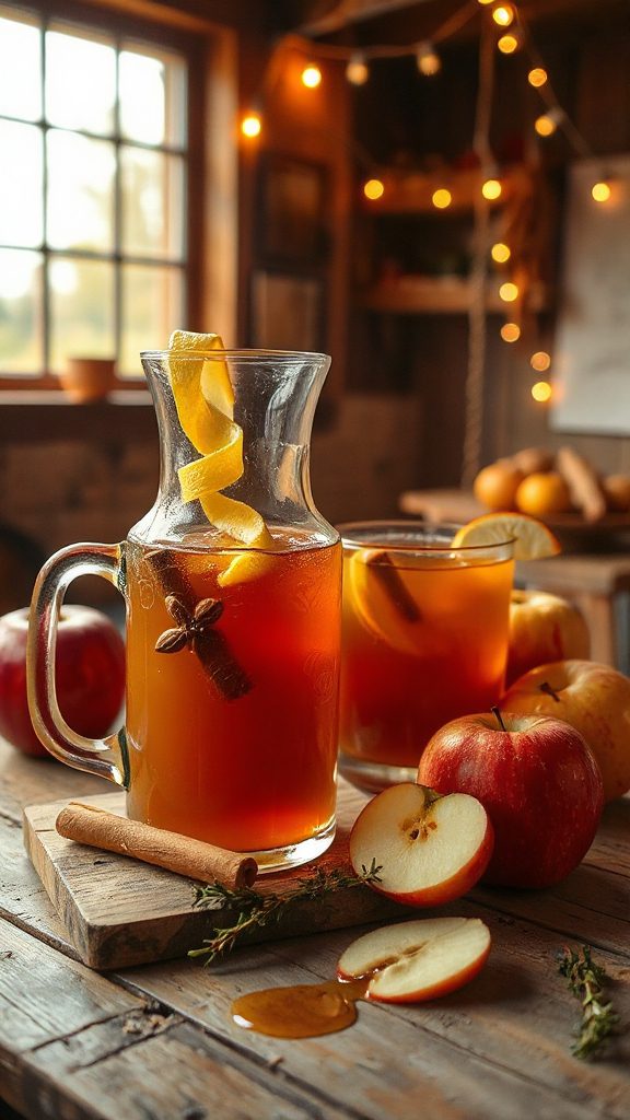 warm apple cider cocktail
