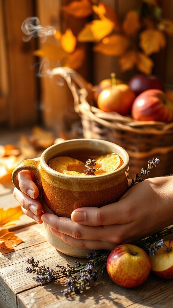 warm apple cider infusion