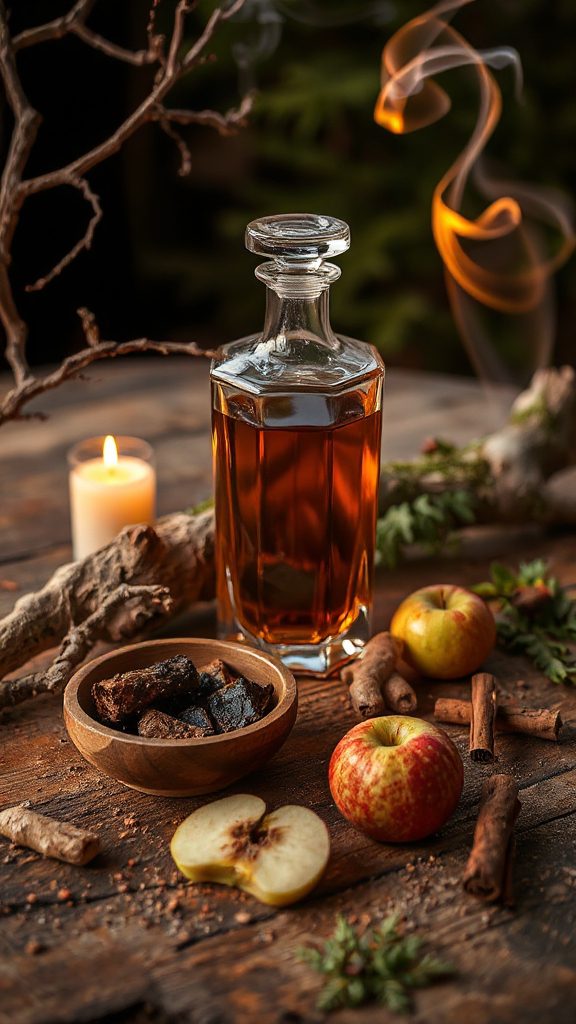 warm apple cider whiskey blend