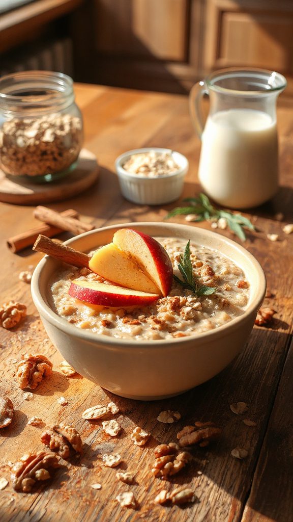 warm apple cinnamon oatmeal warm apple cinnamon oatmeal