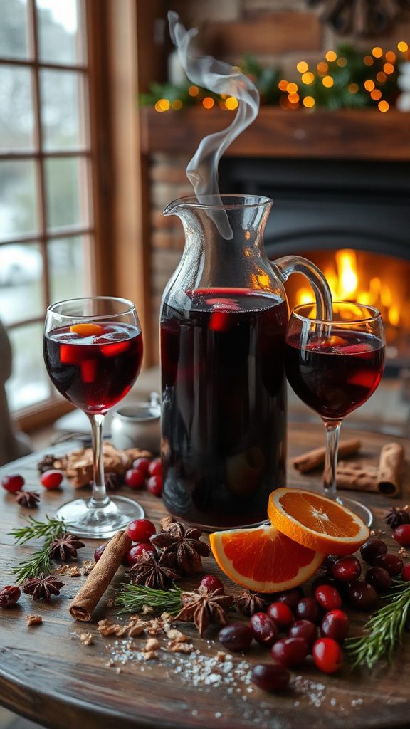 warm aromatic spiced cocktail
