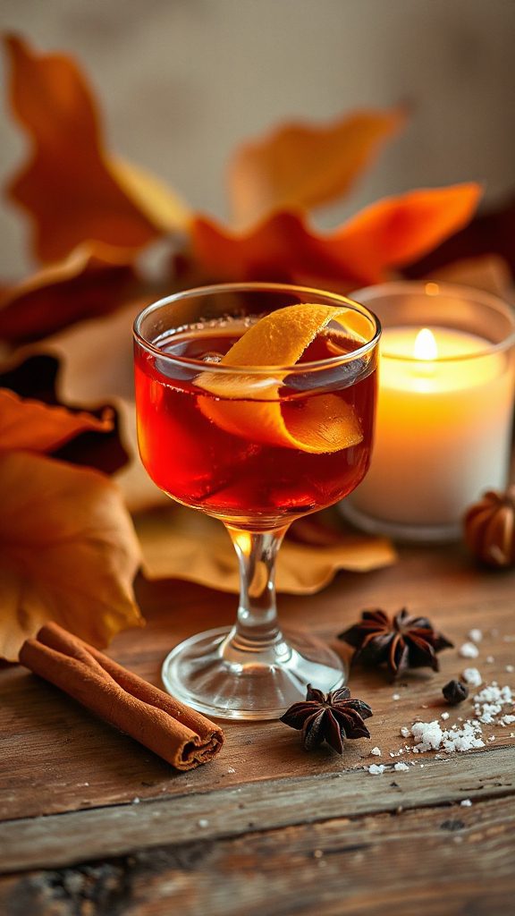 warm autumn cocktail recipe