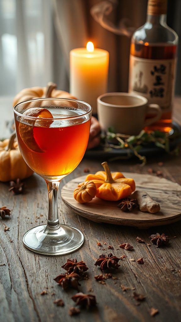 warm baijiu ginger cocktail