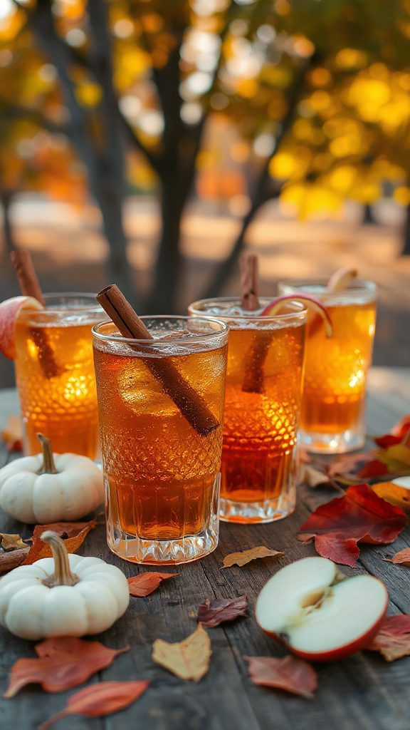 warm bourbon apple cider