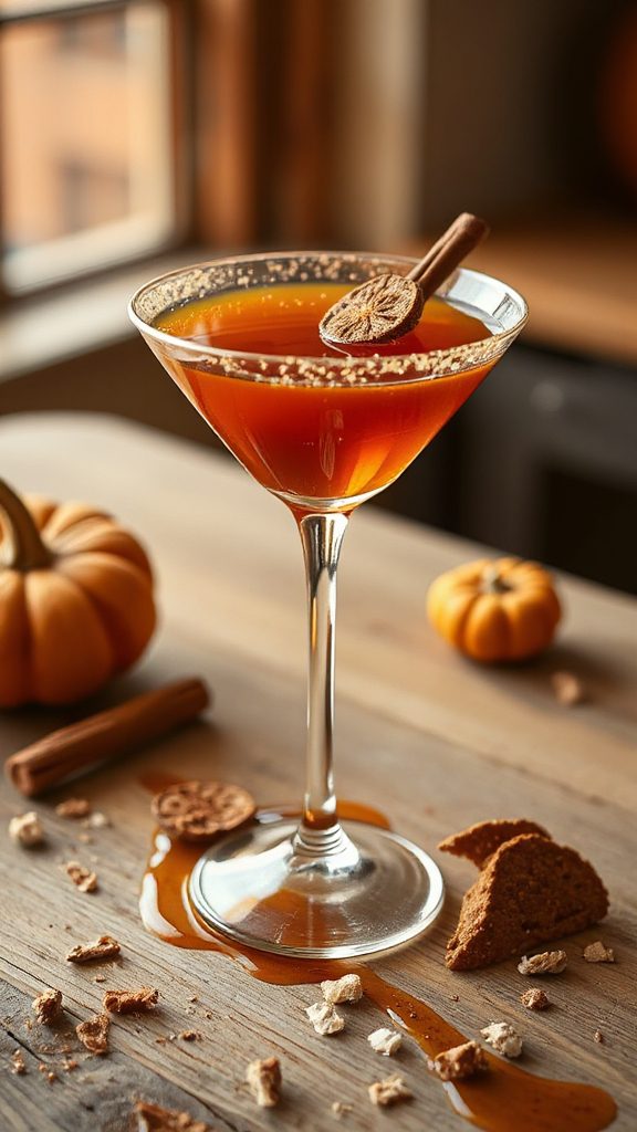 warm chai spiced pumpkin dessert