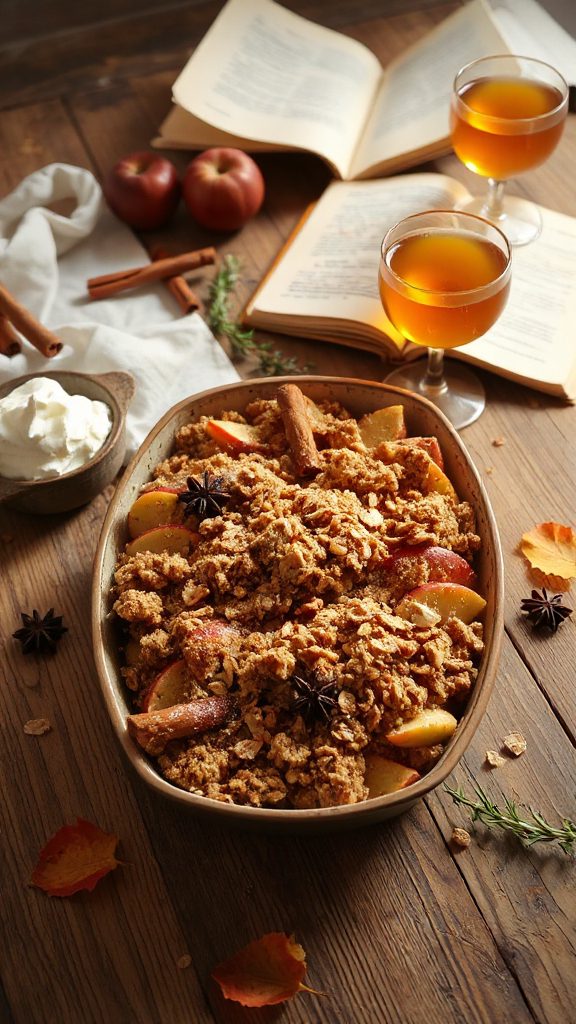 warm cinnamon apple dessert