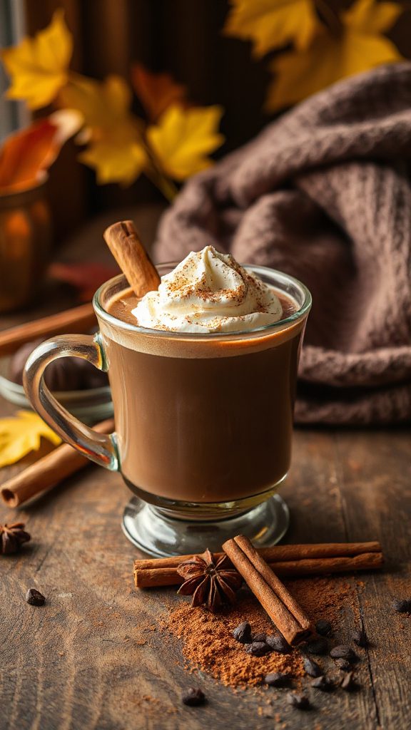 warm cinnamon whiskey chocolate